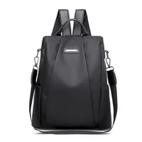 Women Multifunction Backpack Solid Casual Korean Anti-theft Oxford Travel Backpack Korean Fashion Stylel Large Capacity Bag 2