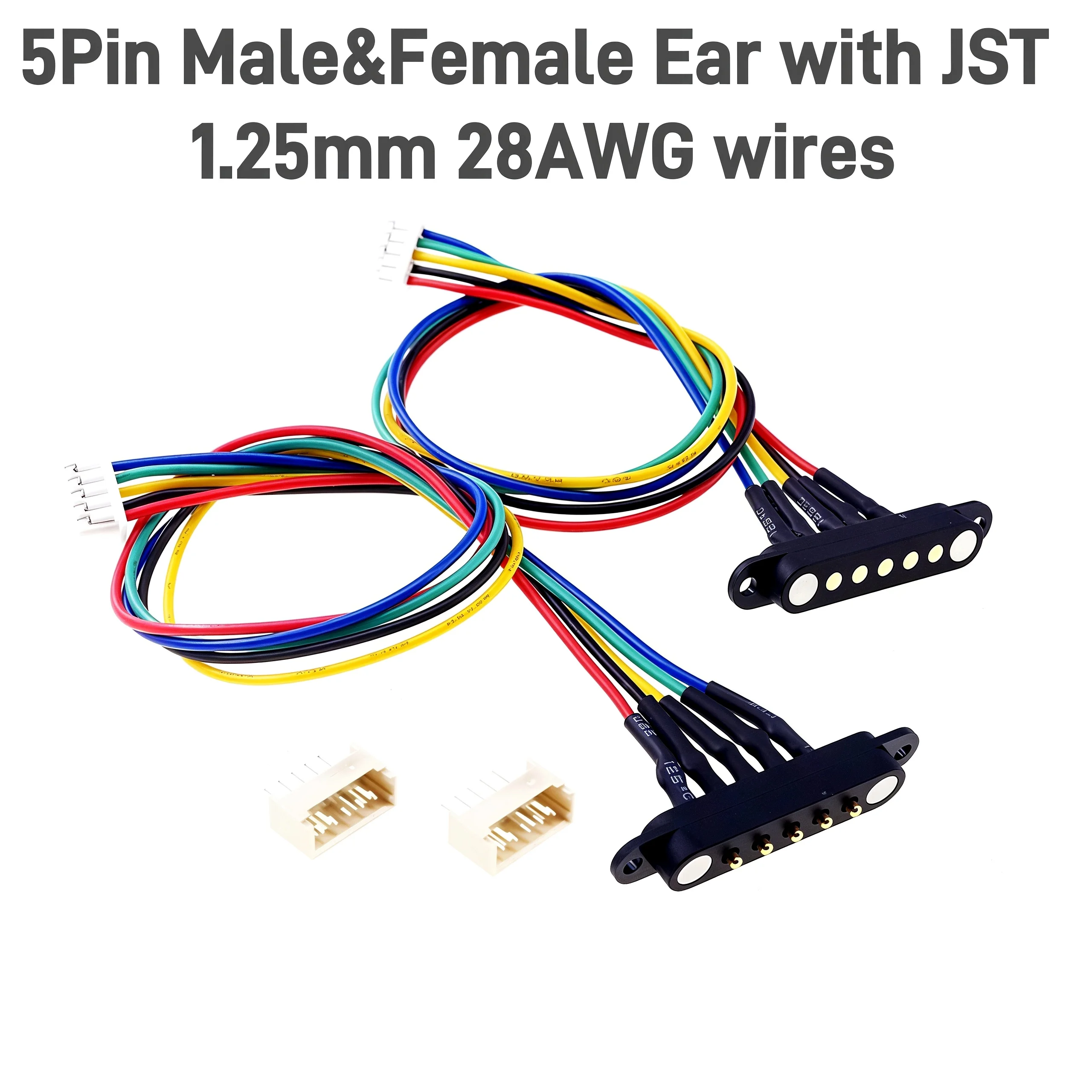 Spring Loaded Magnetic Pogo Pin PCB Connector - 2.54mm Pitch, 2A DC, Multiple Pole Options