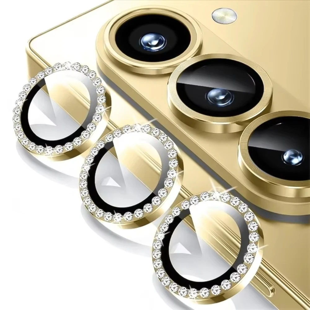Luxury Diamond Camera Protector - Premium Tempered Glass Lens Cover