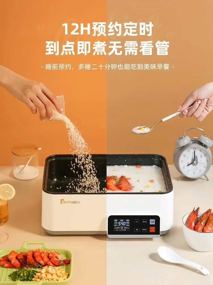 Electric Hot Pot Household Large-capacity Electric Steamer Multi-function Cooking Pot Barbecue All-in-one Electric Cooking Pot 5