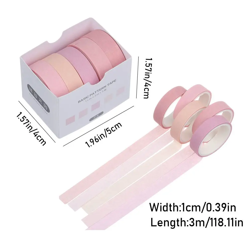 Cute Washi Tape Set 2/3m Decorative Masking Tape Scrapbooking Adhesive School Stationery Supplies washi tape decoration tape decorative tape masking tape adhesive tapes adhesive tape collage tape 5 Rolls