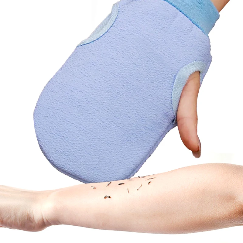 Exfoliating Shower Gloves 1PC Bath Peeling Exfoliating Body Cleaning Scrub Mitt Rub Dead Skin Gloves For Shower Body Brush Towel SPA Foam Massage