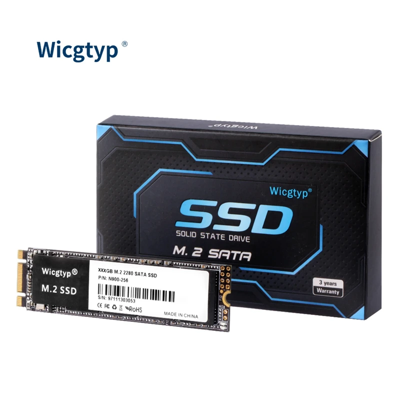 Wicgtyp m2 2280 ssd SATA 128gb 256 gb hard disk 64gb 256GB