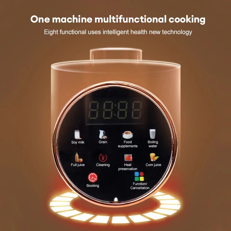 Description Picture 3 of item1400ML Electric Soybean Milk Machine Automatic Intelligent Food Blender Fruit Juicer Water Boiling Kettle Rice Paste Maker