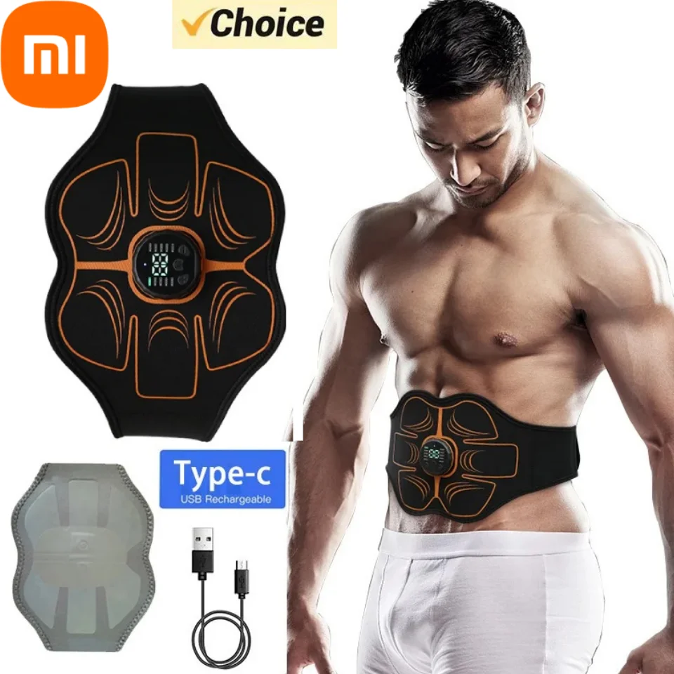 Xiaomi EMS Abdominal Muscle Stimulator Electric Toning Belt USB Recharge Waist Belly Weight Loss Home Gym Fitness Equipment