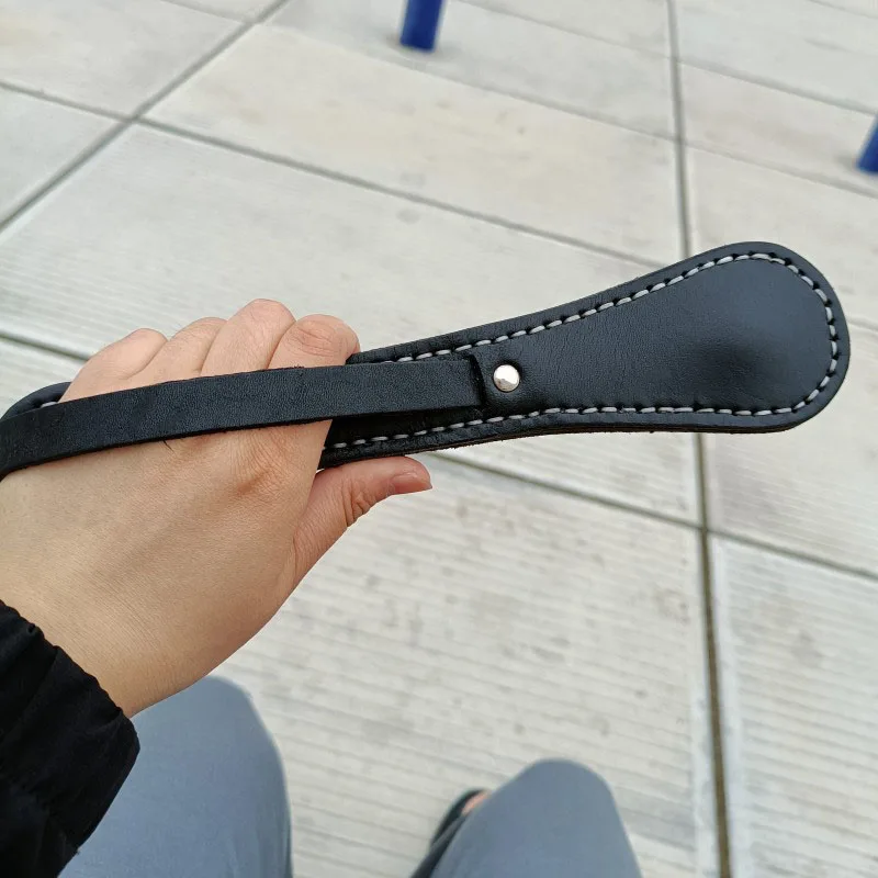 Classic Boston Leather Racket Multi-function Self-defense Cowhide Racket Contains Lead Block Portable Tactical Self-defense Tool self defense racket