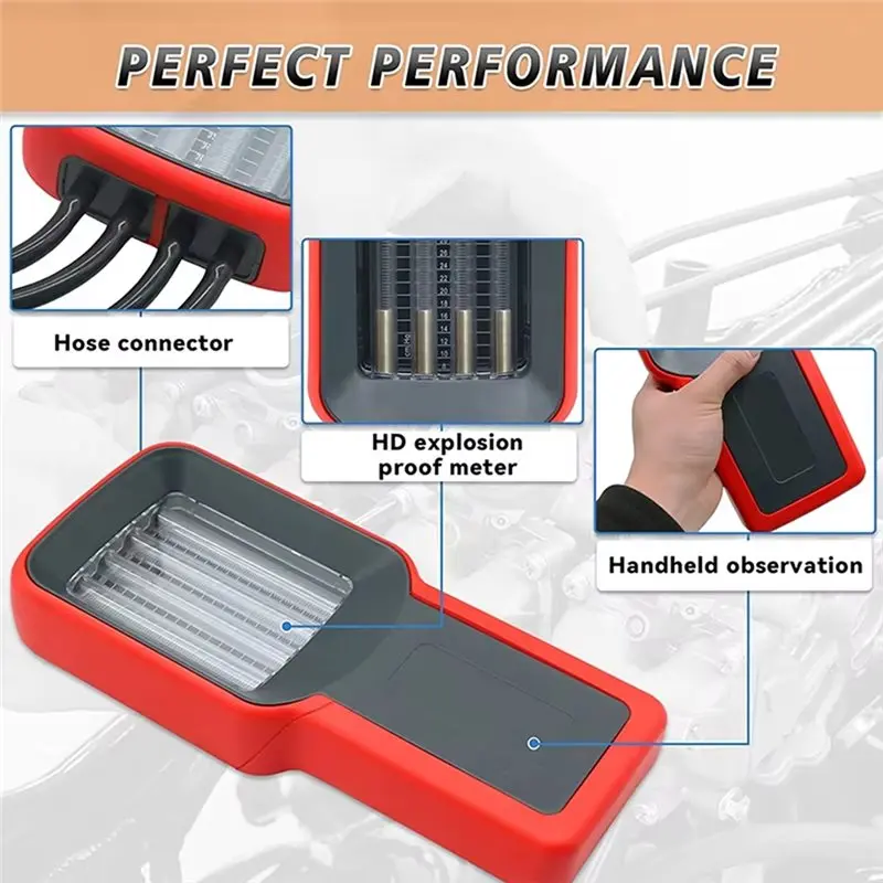 오토바이용 기화기 동기화 도구 1&2&4기통 밸런스 미터 진공 게이지 기화기 동기화계 AME