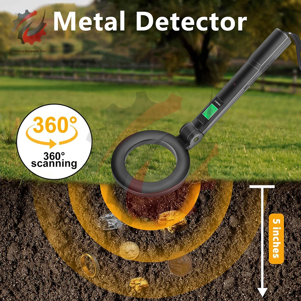 Dm3004A Metal Detector Professionale Handheld Led High Sensitivity Scanner Controllo Di Sicurezza Gold Finder Per Ispezione Di Sicurezza