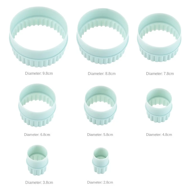 Cookie Cutter Round Double-sided 8pcs For Kitchen