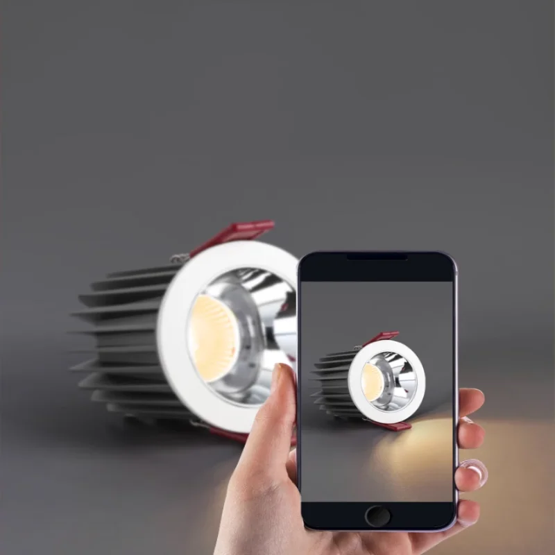 New Ip55 embedded waterproof anti-dazzle downlight led cob spotlight Sky lantern Bathroom kitchen and bathroom spotlight