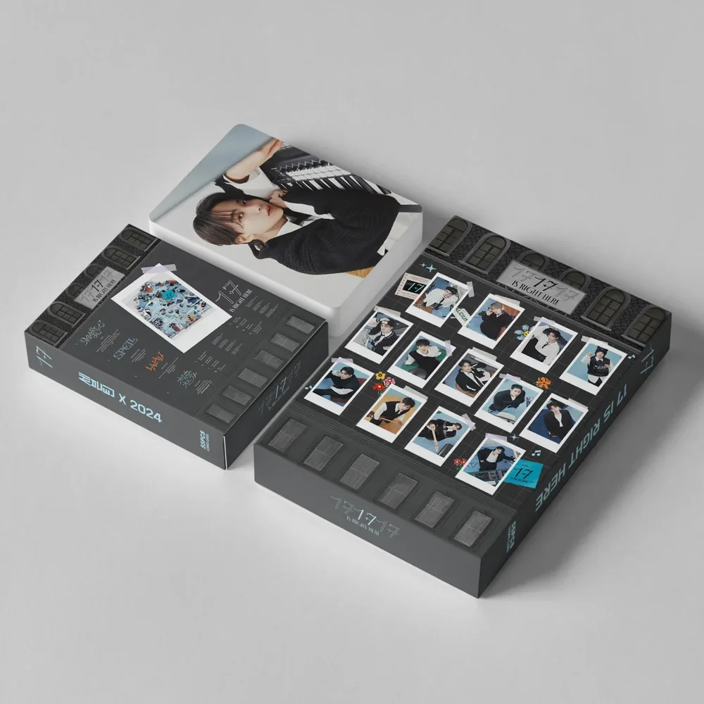 55pcs Boy Group New Album IS RIGHT HERE Photocards Photo LOMO Cards INS Korean Style Small Card Fans Collect Gift Souvenir