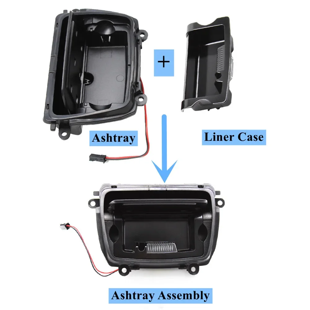 BMW 5 시리즈 F10 F18 520 523 525 528 530 535 2010-2017 51169206347 자동차 ABS 센터 콘솔 재떨이 어셈블리 라이너 박스 커버
