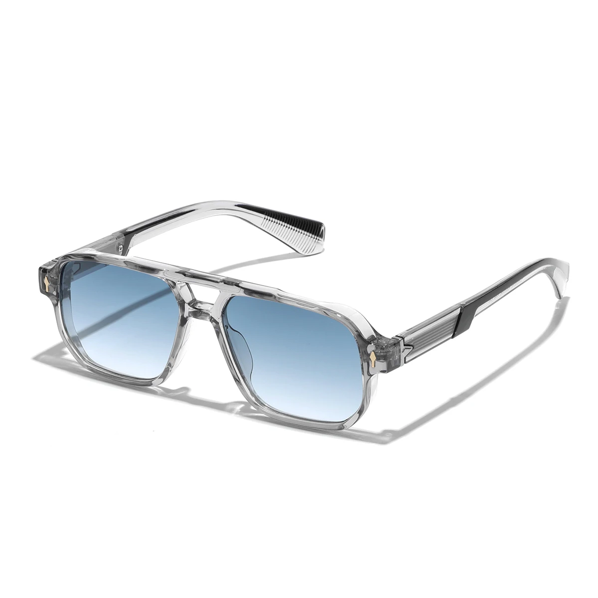 Vintage Transparent Frame Unisex Sunglasses with UV400 Protection – Luxury Designer Style