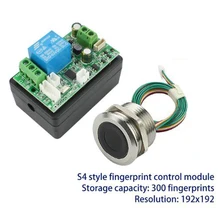  Access Control Fingerprint Control board 7-30V Fingerprint identification Module Low power relay controller Car start switch 