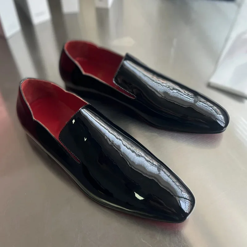 

Top High Quality Red Sole Mens Trendy Casual Shoes Luxury Mens Real Leather Shoes Size 38-48 Designr Business dress Shoes