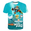 Kidss Fashion 3D The Octonauts Printed Short-Sleeved Tops For Boys Girls Summer Short-Sleeved High-Quality Children's Clothes 2
