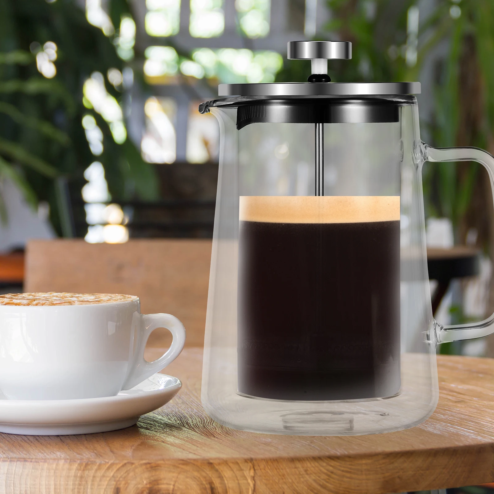 French Press Coffee Maker 1000ml - مكبس قهوة فرنسي...