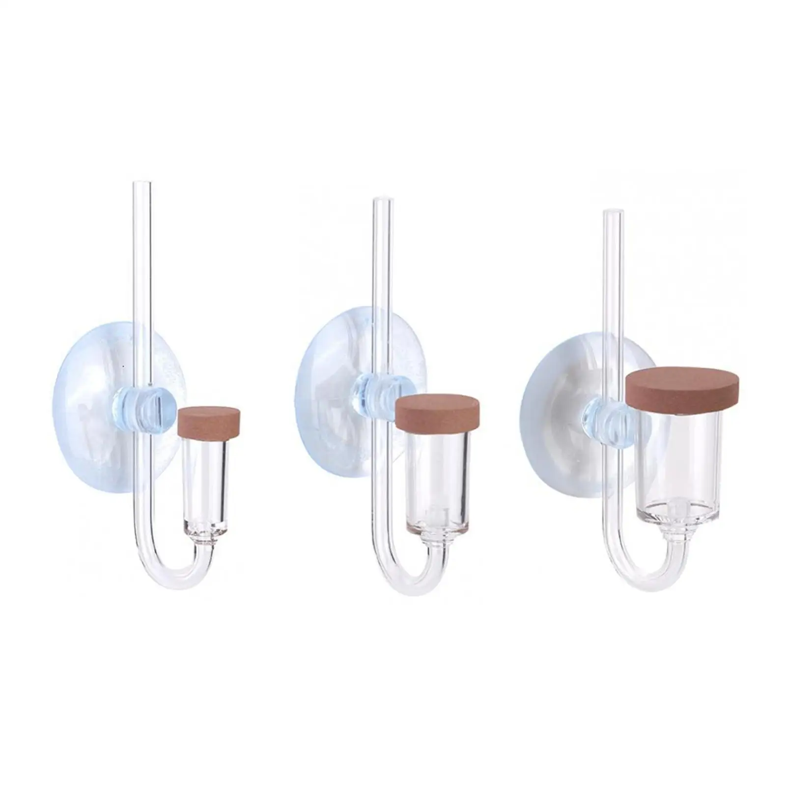 

CO2 Diffuser with Suction Cup Mini CO2 Refiner U Shape Tube CO2 Generator for