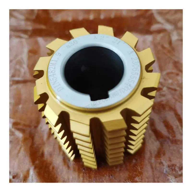 DIN5482 Standard Module1.9 22mm Hole HSS Involute Spline Gear Hob Cutter M1.9 PA30 degree, Customized