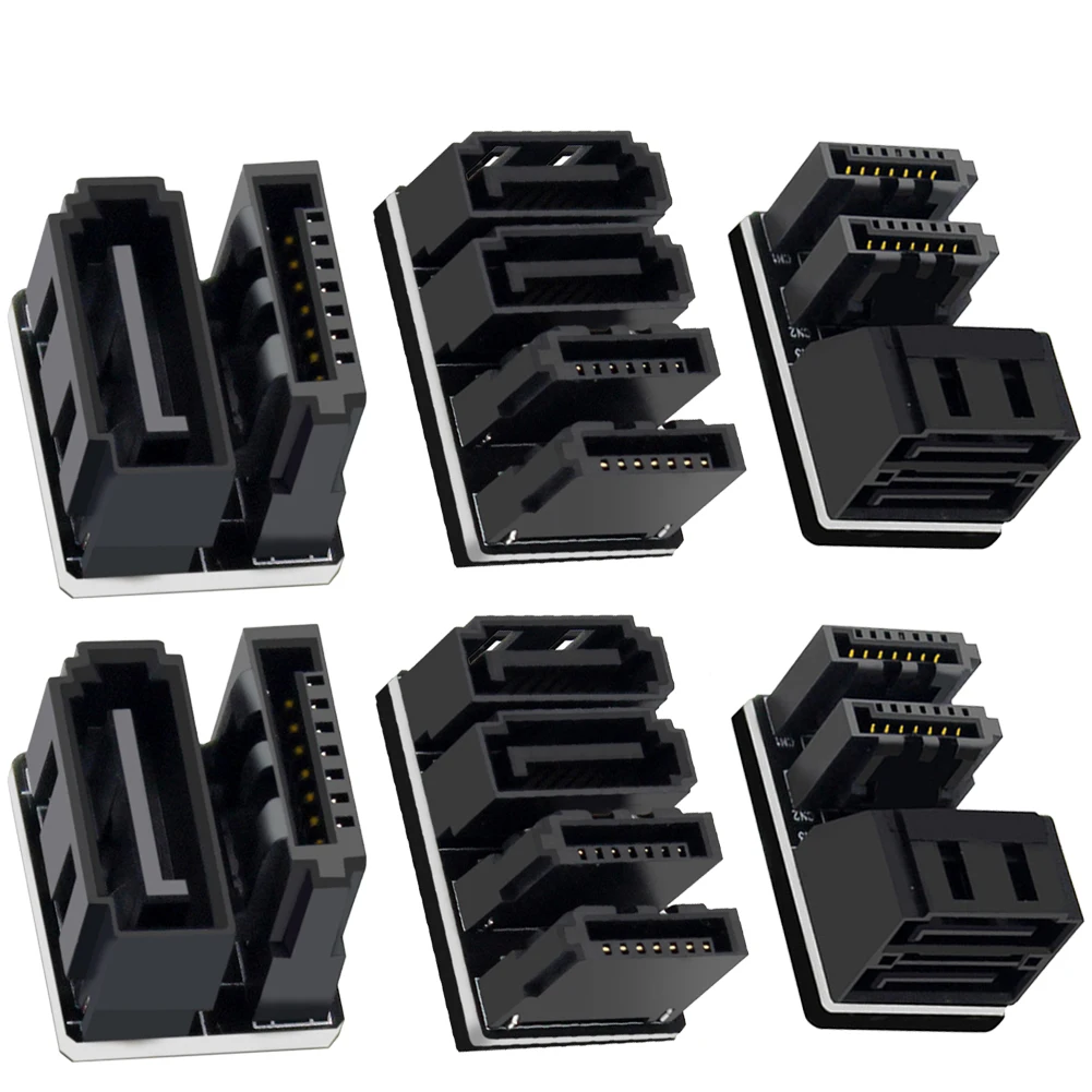 PCケーブル・コネクタ seven 7 Atx 7ピンメス180および90度角度付き7ピンオス電源アダプター、メイン