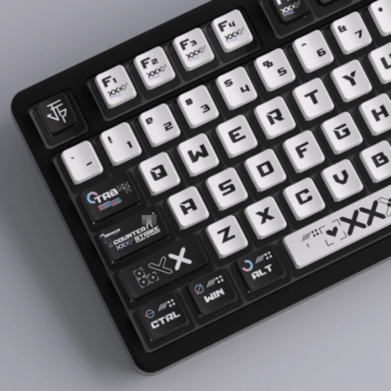 Keycaps Conjunto para Teclado Mecânico Mifuny Pudim Transparente Cool Pbt Perfil Oem Jogos Acessórios - Imagem 2