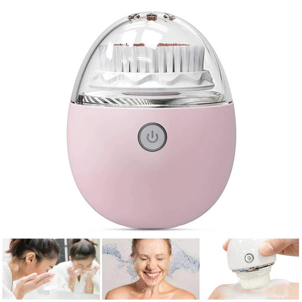 

Electric Facial Cleansing Brush Ultrasonic Face Cleanser Women Face Deep Pore Washing Massager Vibration Silicone Skin Care Tool