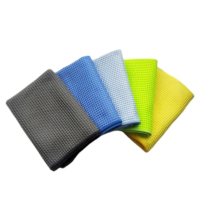 Car Cleaning Cloth Detailing Waffle Weave Glass Wash Towel Strong Water Absorbent Towel Auto Cleaning Accessories 4