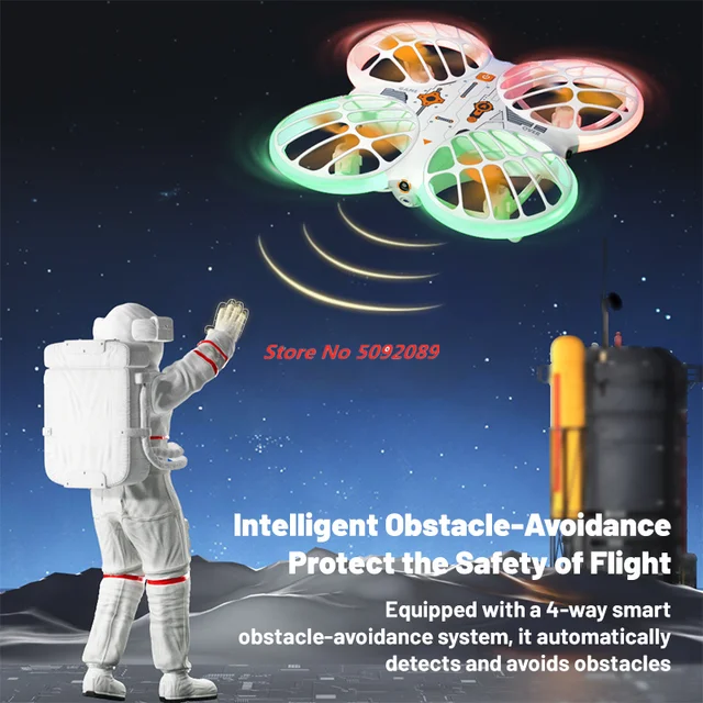 Intelligent Obstacle Avoidance Drones With 4K HD Camera Mini Drone Led Light Foldable Quadcopter Dron Toy Boy Kid RC Gifts Toys 3