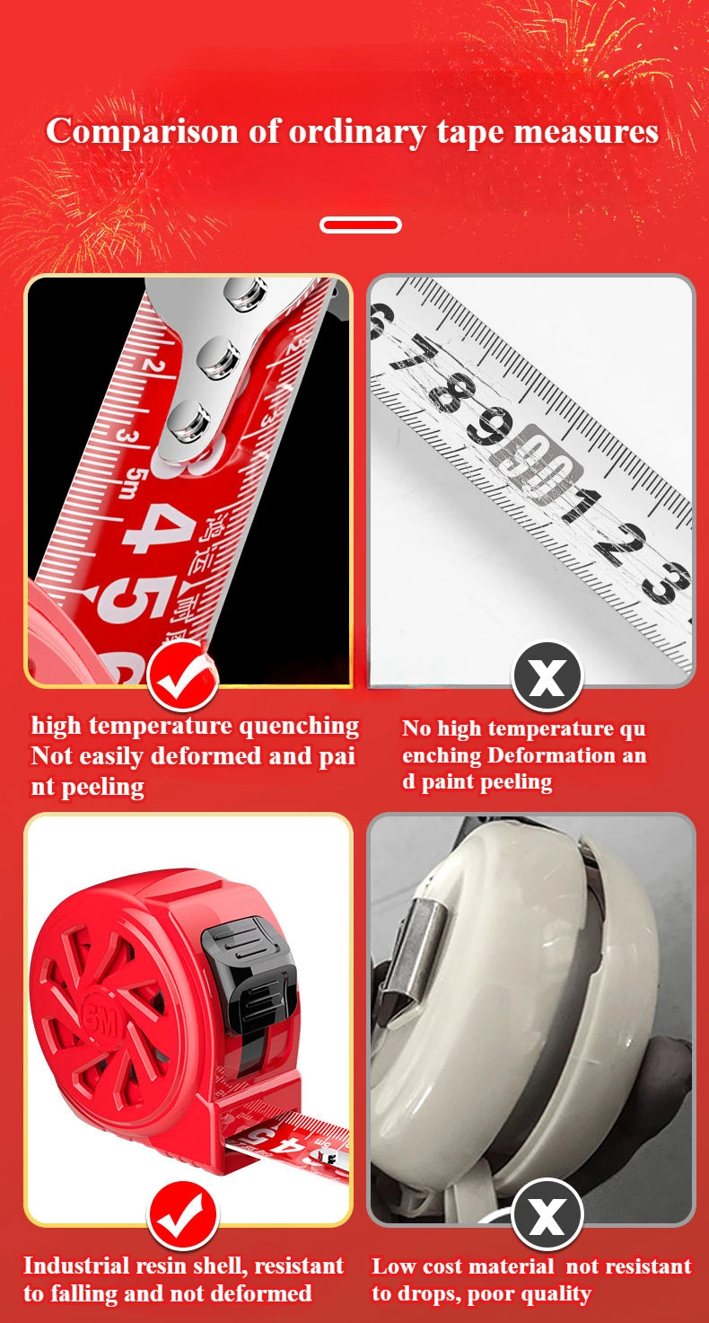 3/5/7.5/10m telescopic tape measure anti fall and wear-resistant home construction tape measure