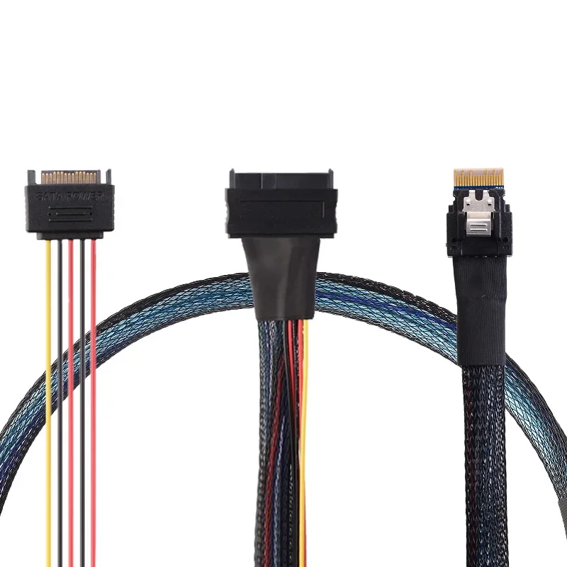 

Новый тонкий жесткий диск SAS SFF8654 4i к SFF8639 Nvme интерфейс U2 высокоскоростной кабельный компьютер