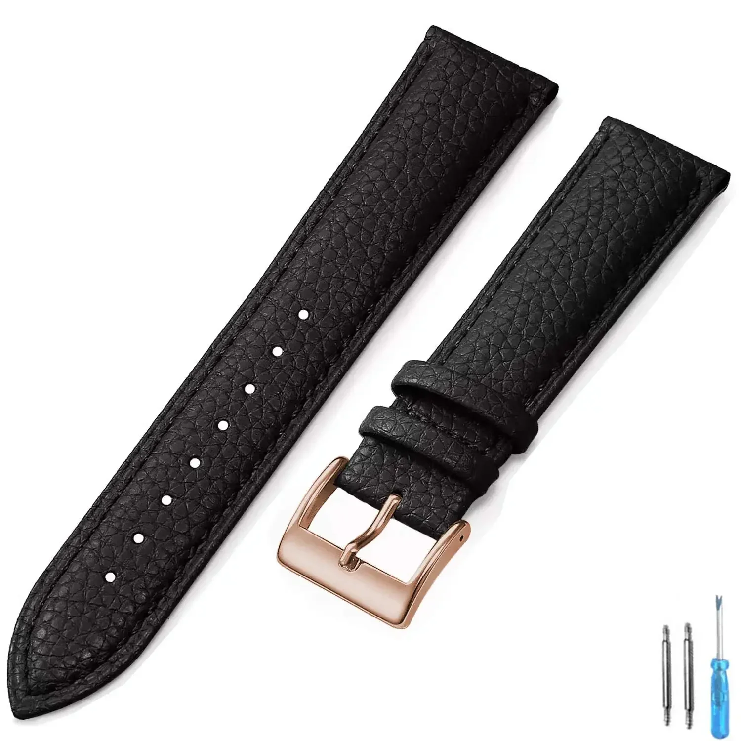 Premium Genuine Leather Watch Band - High-Quality Wrist Strap