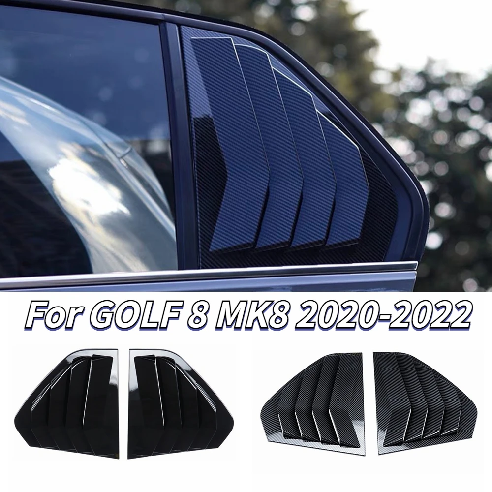 Per Vw Golf 8 Mk8 Side Window Spoiler Splitter Cover Trim Louver Tsi Tdi Gti Gte Gtd R R-Line Car Window Parasole 2020-2022