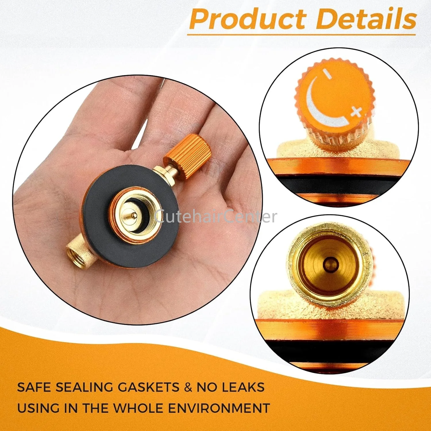 Gas Bottle Nozzle OD can Short Adapter Flat Alloy Gas Canisters Adapter Connector Camping Butane Stove Fittings Hiking BBQ