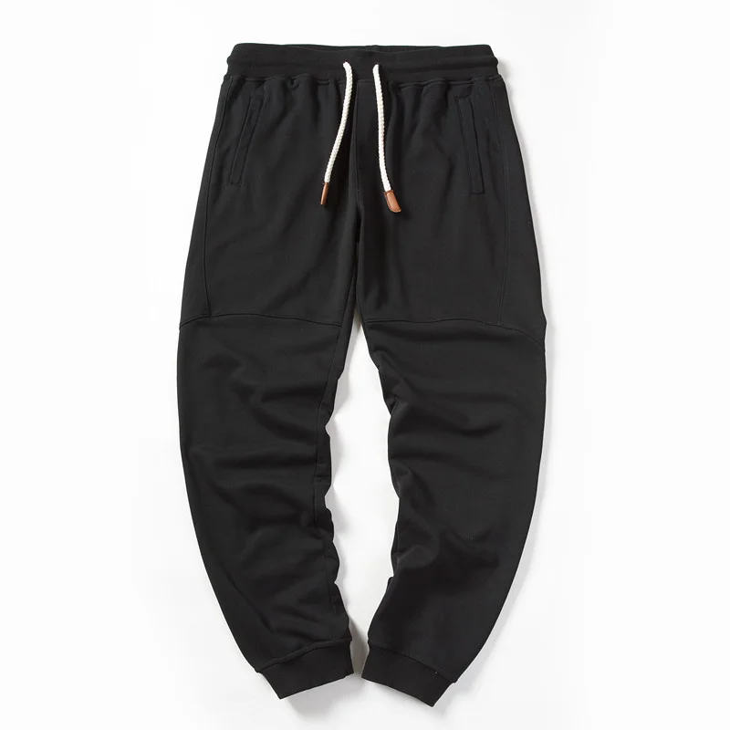 

men's sports pants Japanese brand loose bundled foot pants in spring and autumn solid color simple casual pants