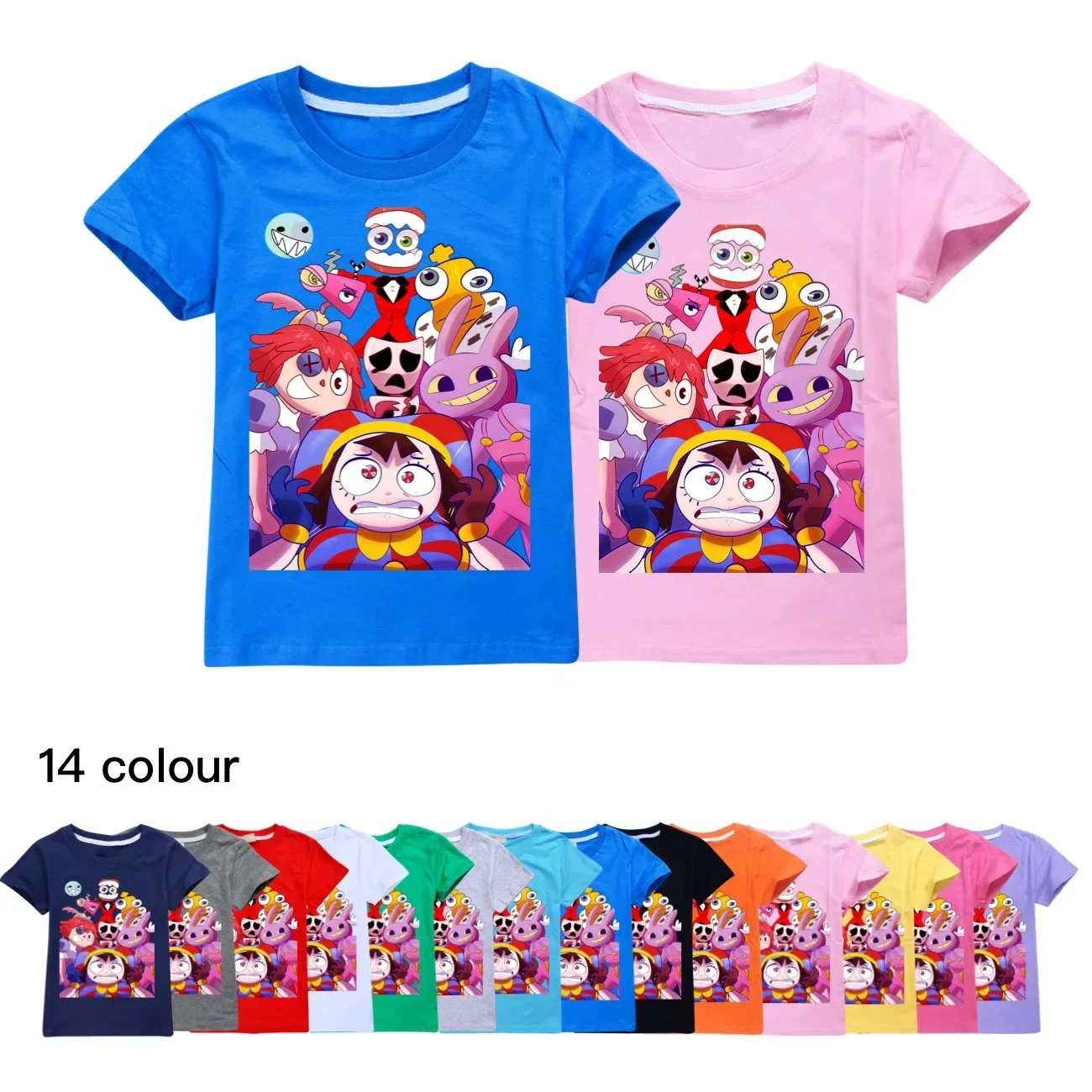 

Game The Amazing Digital Circus Clothes Kids Summer Outfits Baby Boys Cotton T-shirt Girls Short Sleeve Tops Children's Clothing