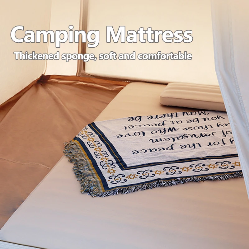 

Automatic Inflatable Mattress Plus Thick And Wide Moisture Proof Tent Mattress Foldable Outdoor Double Camping Air Cushion Bed