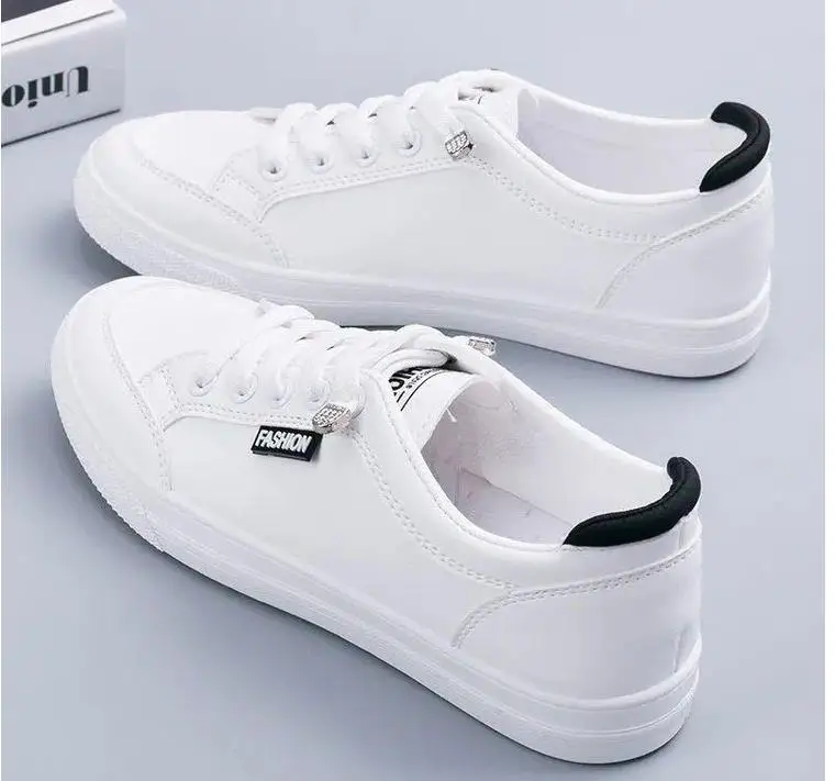 Women Sneakers Women's Vulcanize Shoes Spring  Autumn Breathable Flats Solid Color Mesh Shoes Young Woman Casual White Shoes 