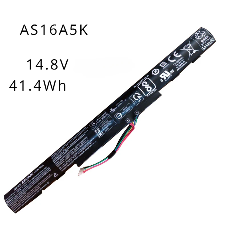 Bateria Genuína do Portátil para Acer As16a5k Aspire E15 E5575 E5-575g E5-576 E5-576g As16a7k As16a8k 14.8v 58.4 wh