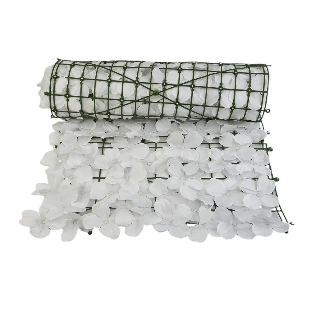 0.5*1M Artificial Privacy Flowers Hedge Cherry Blossom Fence Decoration Artificial Fence Home Garden Decoration Outdoor Wedding artificial flower fence decoration
