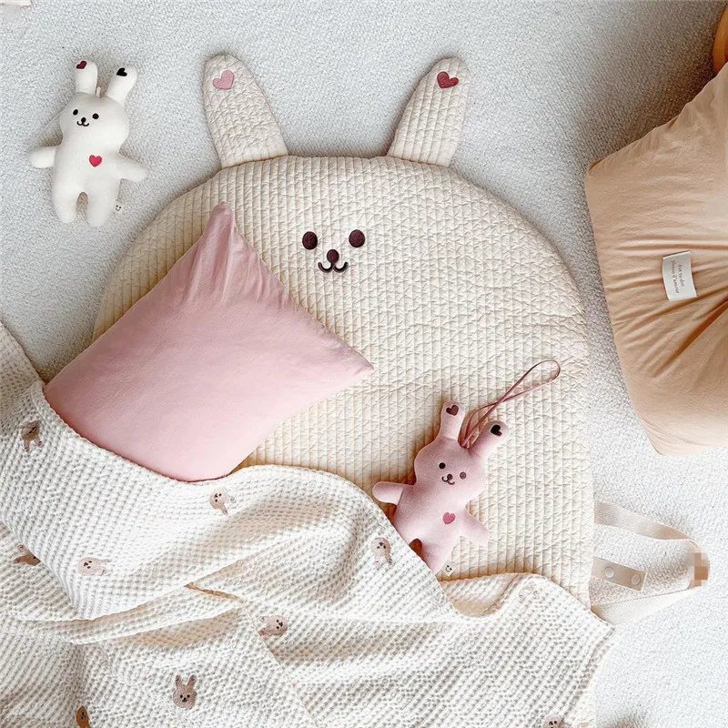 Portable Baby Mattress Crib Kids Napping Cushion Folding Thick Mattress Kindergarten Air Conditioner Quilt Newborn Crawl Mat Pad