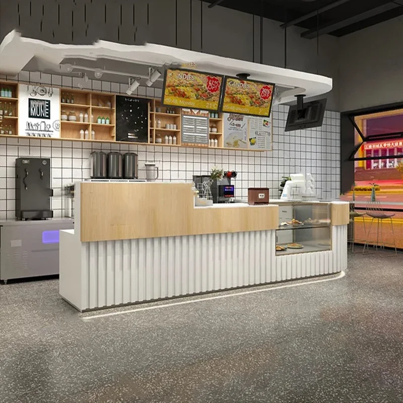 Modern Luxury Reception Desk Bar Counter Front Desk Checkout Cafe Pulpitos Churches Glass Pulpito Party Recepcion Wave