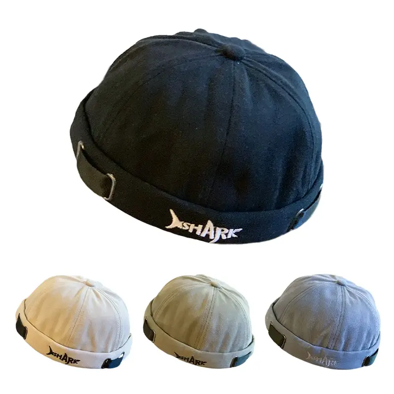 Docker Cap For Men Casual Solid Colour Knitted Fashion Streetwear_voghion.com