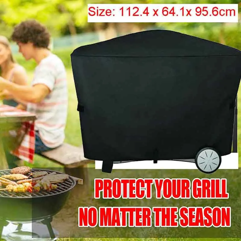 BBQ Grill Cover For Weber Q2000 Q3000 Barbecue Waterproof Rain Protective 