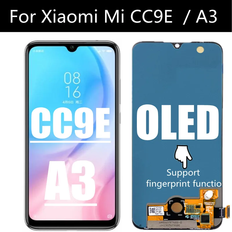  A-MIND for Xiaomi Mi A3 / Xiaomi CC9E 6.0 LCD Display Touch  Screen Digitizer Full Assembly Replacement Kits,with Free Screen  Protector+Tools (Black) : Cell Phones & Accessories