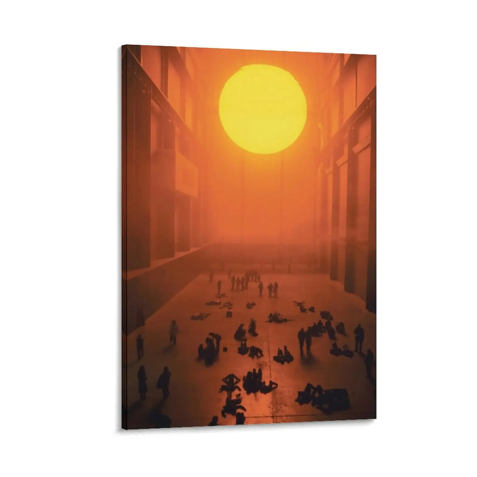 

Hot Weather in the Middle of the City Canvas Painting room decoration Paintings on the wall Decoration for bedroom