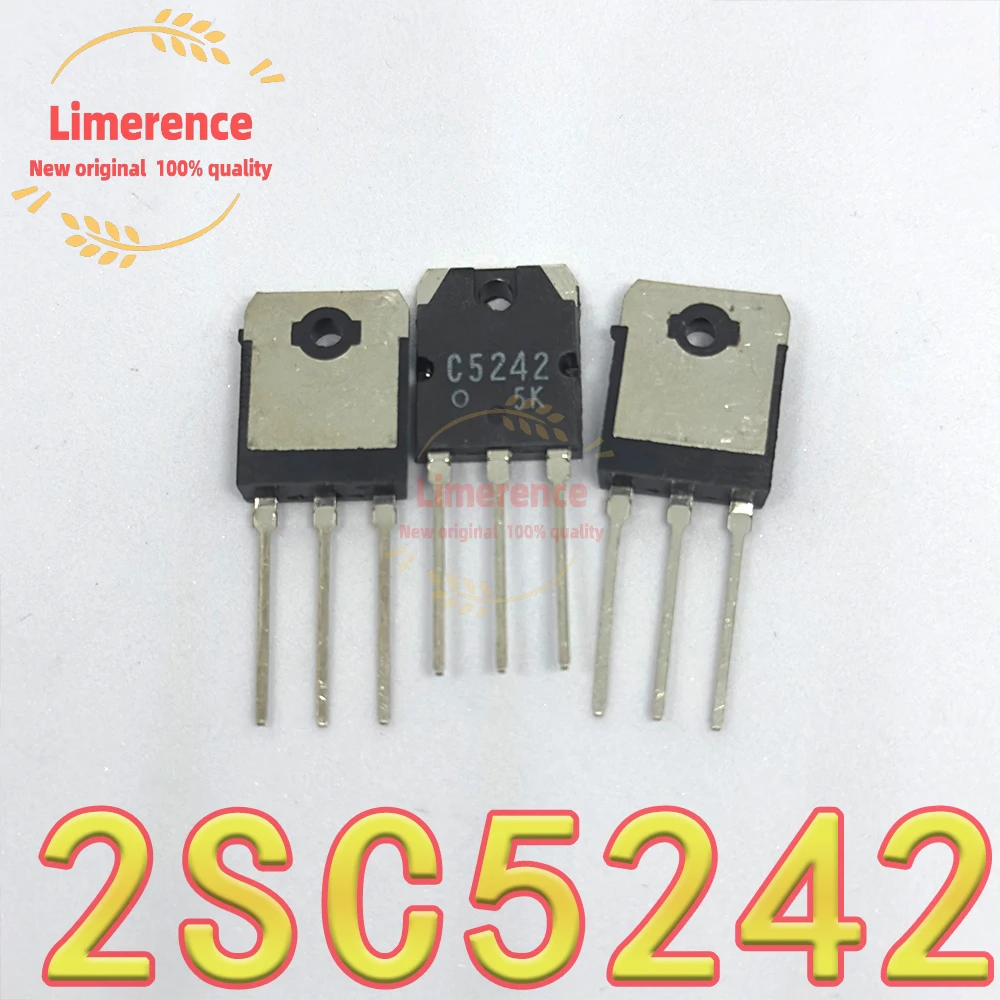 

10PCS 2SC5242 2SA1962 ( 5Pair C5242 A1962 ) TO3P TO-3P New and Original IC Chipset