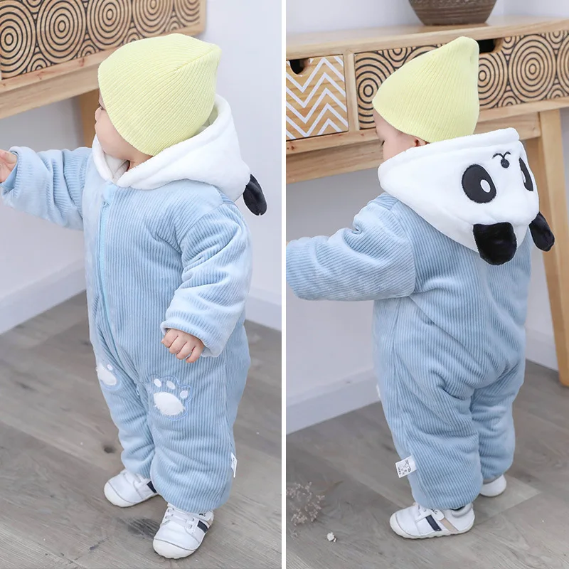 

Baby Clothing Autumn and Winter Clothes Baby Onesie Hugging Clothes Going Out in Winter Super Cute Thick Crawling Clothes