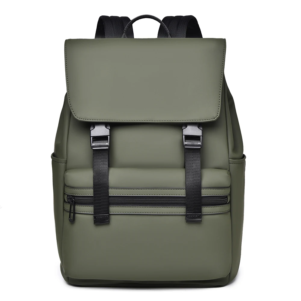 Men's Black Fashionable Backpack with Multiple Pockets, Ideal for Business and Travel, Spacious and Durable