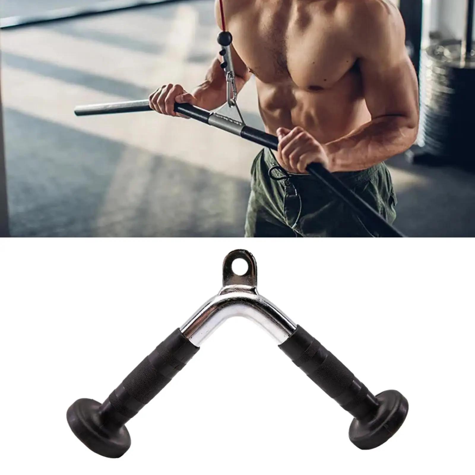 CORDA TRAZIONI PER TRICIPITI BICIPITI SPALLE CAVO ALLENAMENTO FUNE PALESTRA GYM