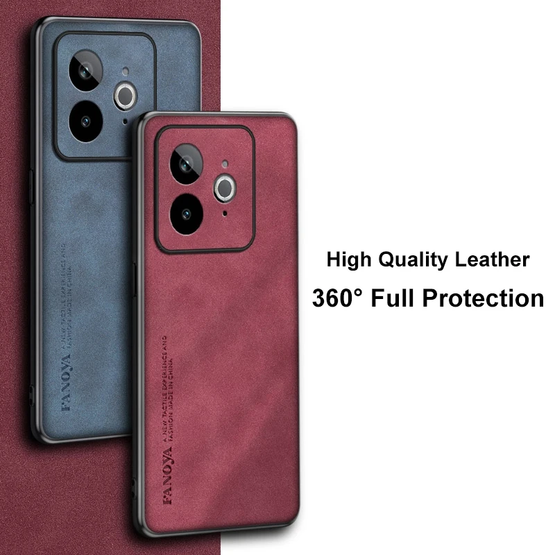 Luxury PU Leather Matte Silicone Protective Phone Case - Sleek and Stylish Back Cover